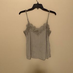 Abercrombie green tank top with lace. Size small